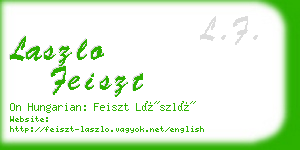 laszlo feiszt business card